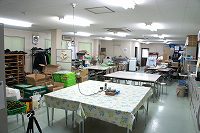 浦島共同作業所の作業室